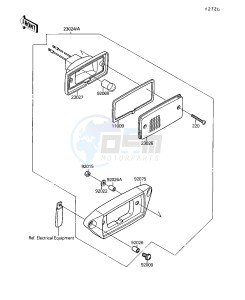 KSF 250 A [MOJAVE 250] (A3-A7) [MOJAVE 250] drawing TAIL LAMP