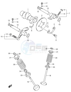 LT-F250 (E3-E28) drawing CAM SHAFT VALVE