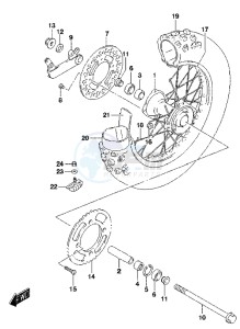 RM85L drawing REAR WHEEL