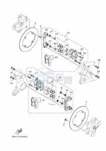 YXZ1000ET YXZ10YEXK (B5HA) drawing REAR BRAKE CALIPER