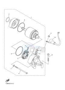 YZF-R1B 1000 (1KBP) drawing STARTING MOTOR