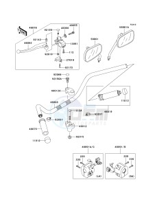 VN 800 G [VULCAN 800 DRIFTER] (E1-E5) [VULCAN 800 DRIFTER] drawing HANDLEBAR