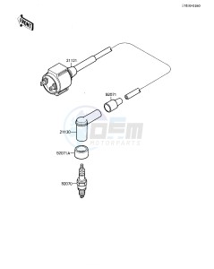 KLF 110 B [MOJAVE 110E] (B1-B2) [MOJAVE 110E] drawing IGNITION SYSTEM