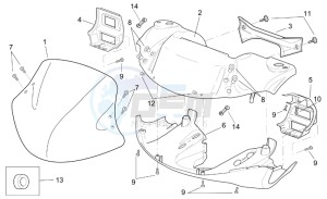 SR 125-150 drawing Front body - Front fairing