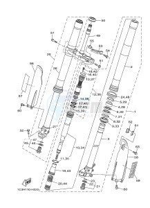 YZ250 (1SS9 1SSA 1SSB 1SSC 1SSC) drawing FRONT FORK