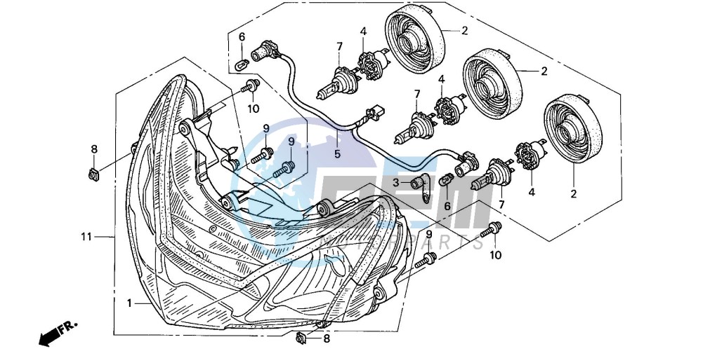 HEADLIGHT (CBR900RR2,3)