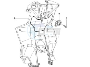 NRG 50 power DD drawing Front glove-box - Knee-guard panel