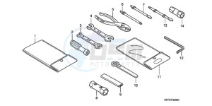 CBR125RWA Australia - (U / WH) drawing TOOL