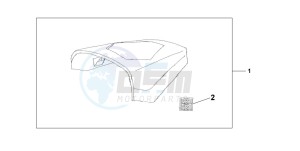 CBR125RW drawing REAR SEAT COWL