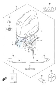 DF 200A drawing Engine Cover SS