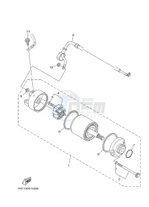 MT09 900 (1RC9) drawing STARTING MOTOR