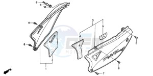 XL650V TRANSALP drawing SIDE COVER