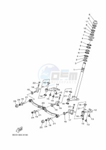 MWS125-C TRICITY 125 (BCS5) drawing STEERING 2