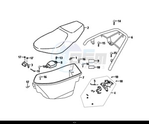 ORBIT II 50 (25 KM/H) (AE05W8-NL) (L8-M0) drawing SEAT REAR GRIP