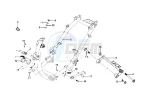 MIO 100 drawing FRAME / ENGINE MOUNT