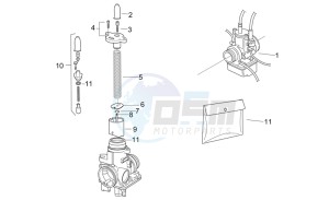 RS 125 drawing Carburettor I