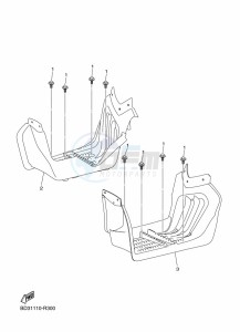 YFM90R (BD3C) drawing STAND & FOOTREST