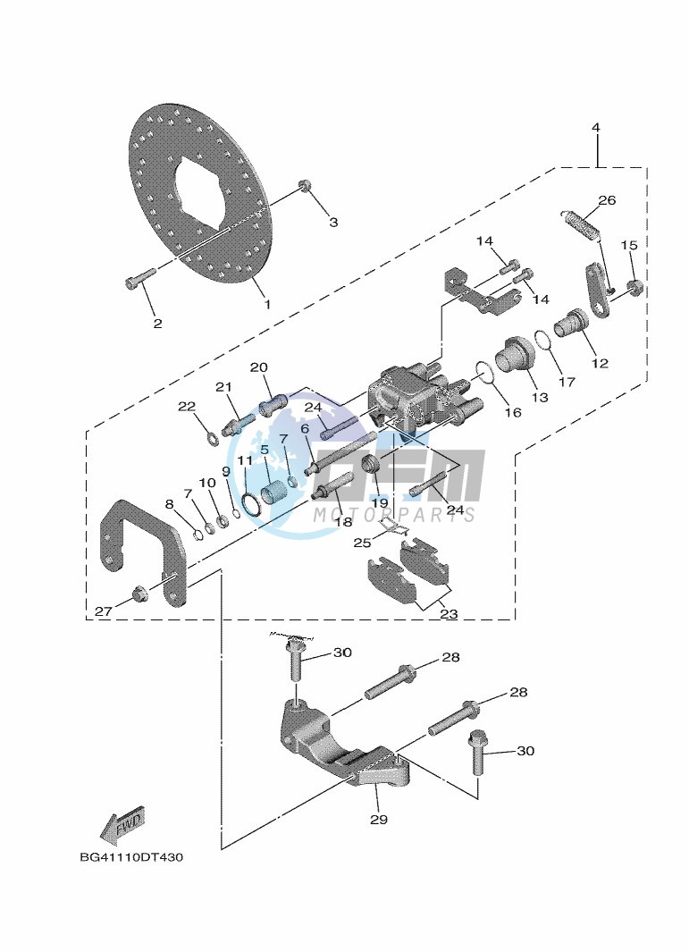 REAR BRAKE CALIPER 2