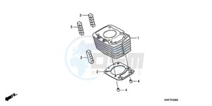 CBF125MA UK - (E) drawing CYLINDER