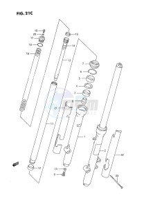 RM80 (E24) drawing FRONT FORK (MODEL S)