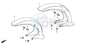 C90ST 70 drawing FRONT FENDER