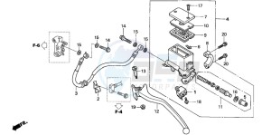 NSS250X FORZA X drawing RR. BRAKE MASTER CYLINDER (NSS250X)