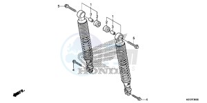 SH125ADD SH125i UK - (E) drawing REAR CUSHION