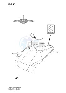 VZ800 (E3-E28) MARAUDER drawing FUEL TANK COVER