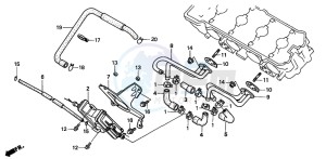 CB600F2 HORNET drawing AIR SUCTION VALVE