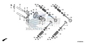 SH300AE SH300AE UK - (E) drawing CAMSHAFT/VALVE