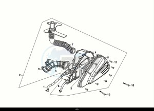 SYMPHONY CARGO 125 (AY12WA-EU) (E5) (M1) drawing AIR CLEANER