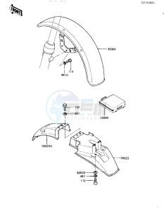 KZ 550 D [GPZ] (D1) [GPZ] drawing FENDERS