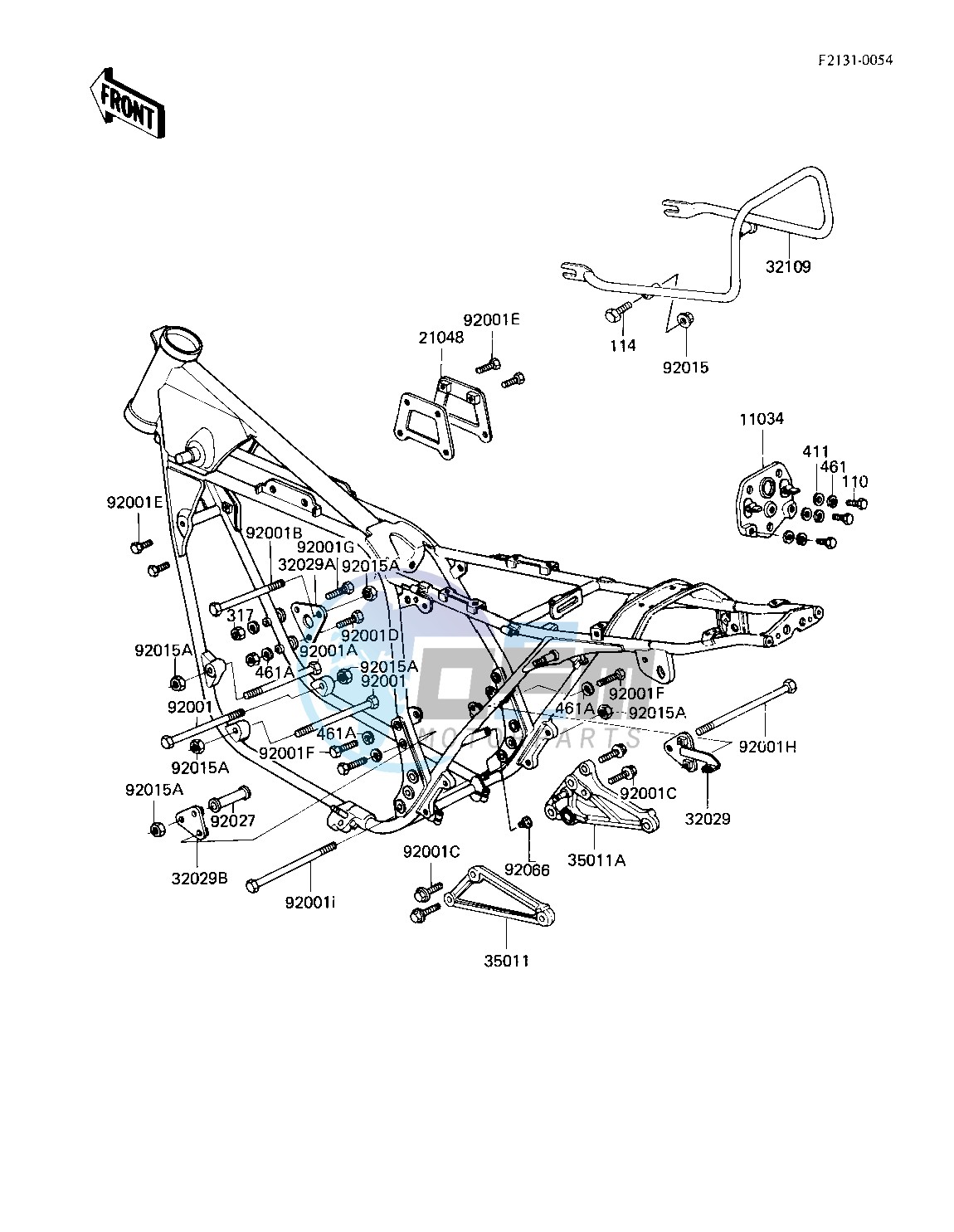 FRAME FITTINGS -- 81 -82 KZ750-E2_E3- -