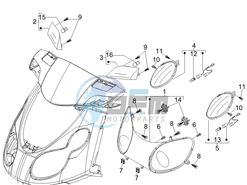 Head lamp - Turn signal lamps