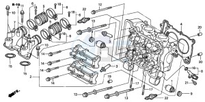 FJS600 SILVER WING drawing CYLINDER HEAD (FJS600D3/D4/D5/A3/A4/A5)