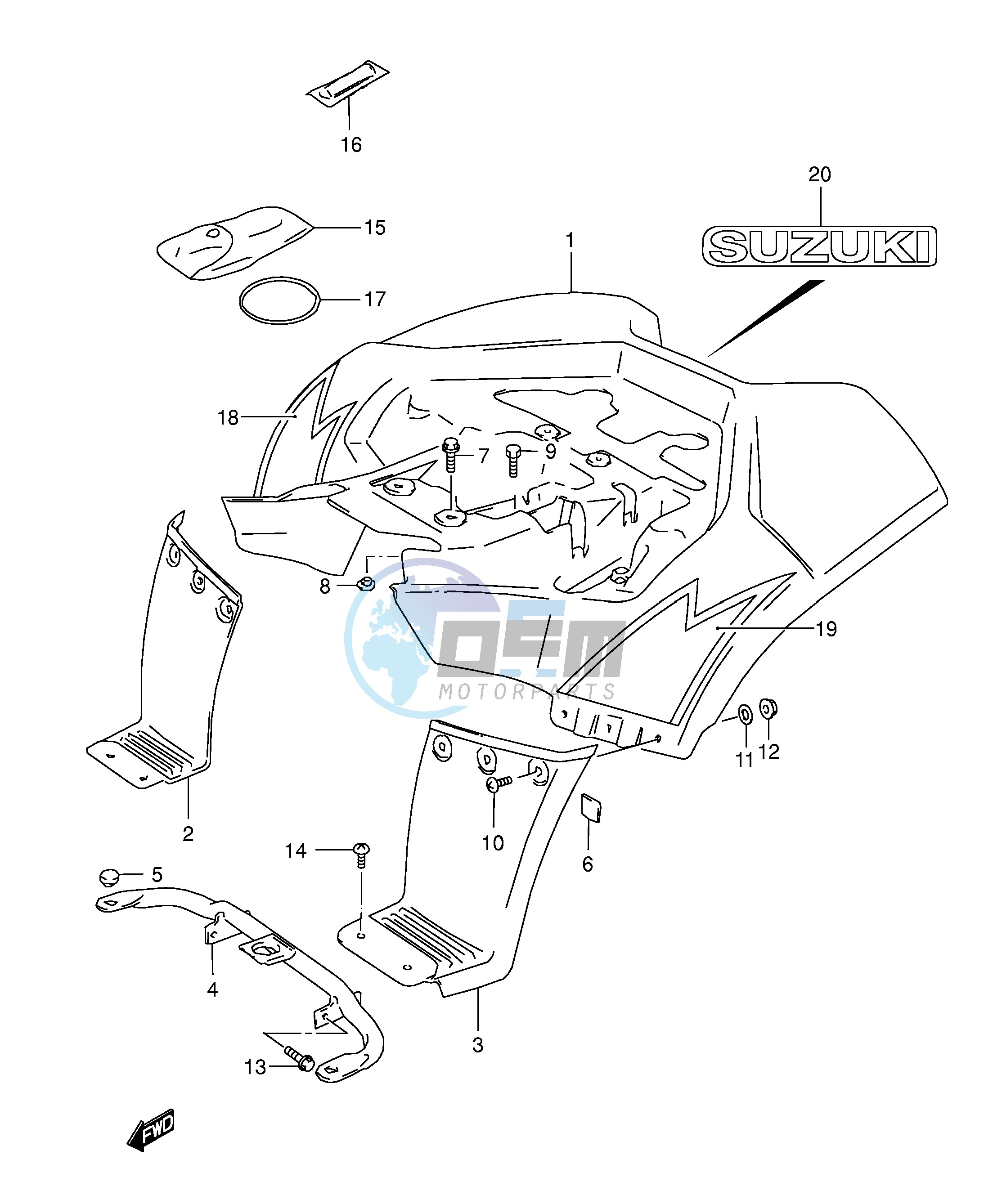 REAR FENDER (MODEL K4)