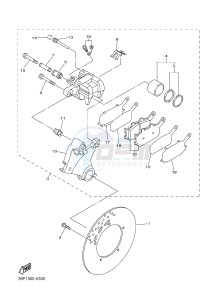 FZ8-S FZ8 FAZER 800 (42PG) drawing REAR BRAKE CALIPER