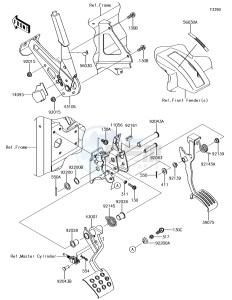 MULE PRO-DX KAF1000EHF EU drawing Brake Pedal