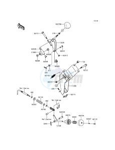 MULE 600 KAF400BGF EU drawing Shift Lever(s)