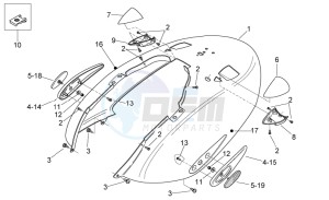 Mojito custom 50 2t (eng. piaggio) drawing Rear body II