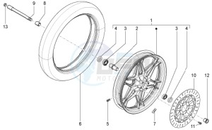 V7 Stone 750 USA-CND drawing Front wheel II