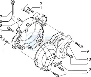 RK 50 drawing Half crankcase covers