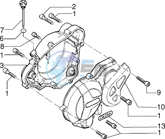 Half crankcase covers