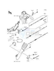 KLX125 KLX125CGF XX (EU ME A(FRICA) drawing Cables