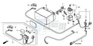 CB1300S9 Australia - (U / BCT MME TWO) drawing BATTERY