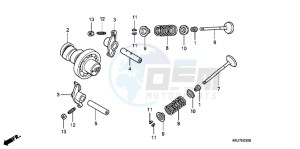 FES125B drawing CAMSHAFT/ VALVE