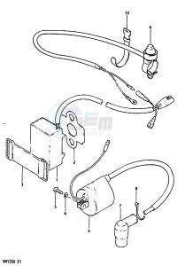 RM125 1983 drawing ELECTRICAL