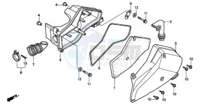 SFX50 drawing AIR CLEANER