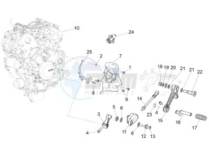 RSV4 1000 RACING FACTORY E4 ABS (APAC) drawing Engine-Completing part-Lever