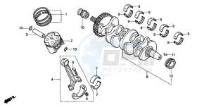 CBR600SE drawing CRANKSHAFT/PISTON